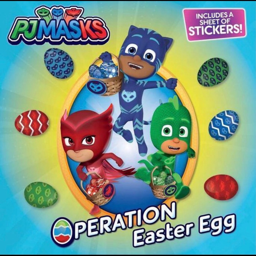 📚PJ MASKS Limited Edition Softcover Book with Stickers